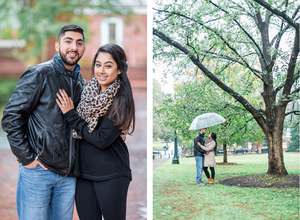 Surprise Proposal and Engagement Mini-Session at the University of Virginia's Fralin Museum of Art - Hunter and Sarah Photography