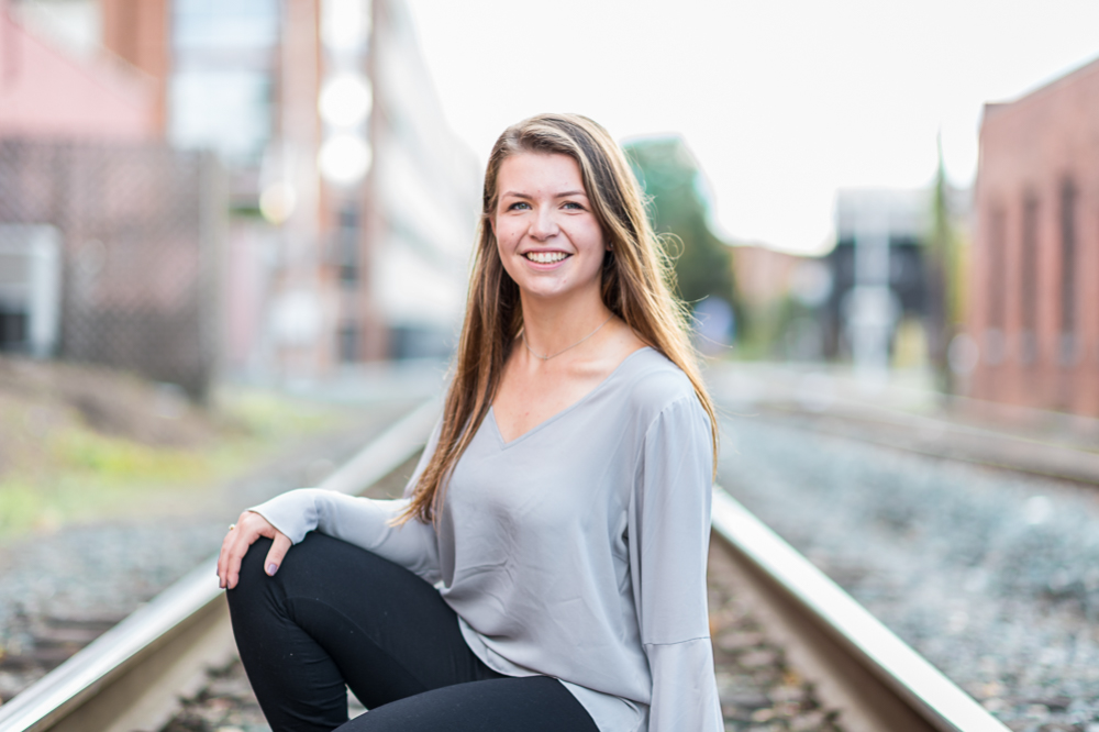 High School Senior Photoshoot on the Downtown Mall in Charlottesville, Virginia - Hunter and Sarah Photography