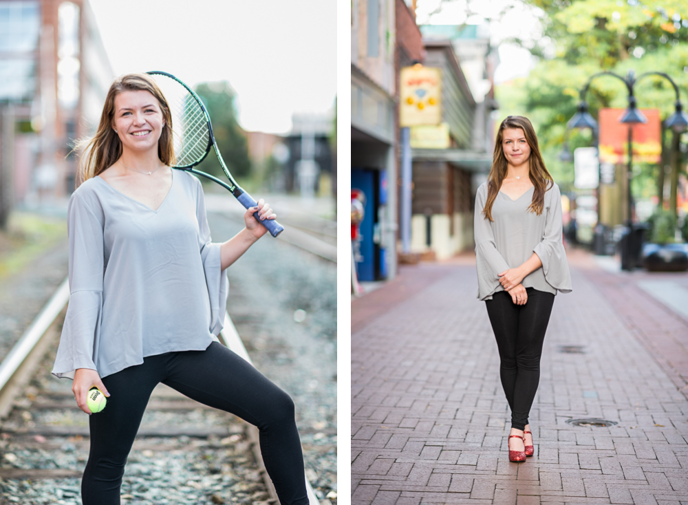 High School Senior Photoshoot on the Downtown Mall in Charlottesville, Virginia - Hunter and Sarah Photography