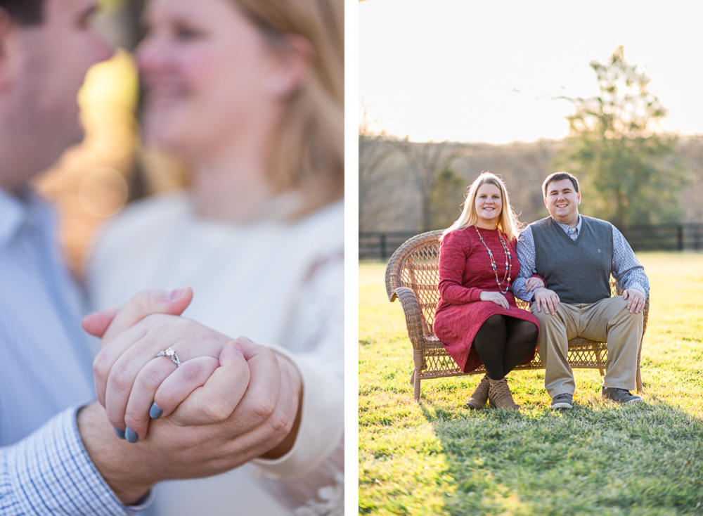 Engagement Photoshoot at Septenary Winery at Seven Oaks Farm - Hunter and Sarah Photography