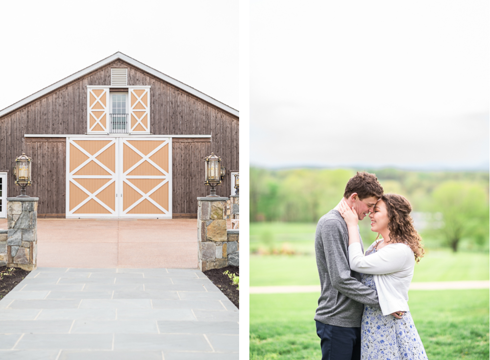 Sunset Engagement Session at the Lodge at Mount Ida Farm - Hunter and Sarah Photography