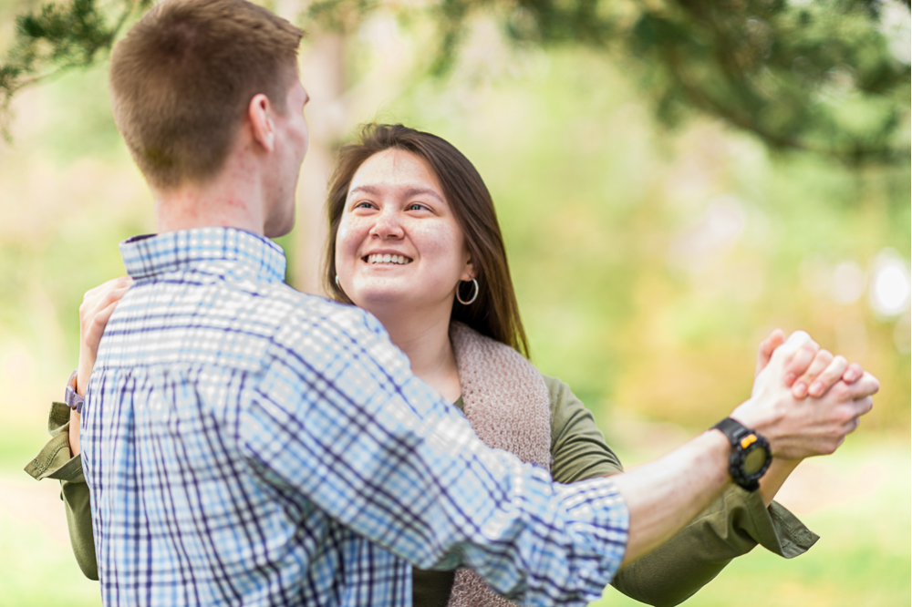 Surprise Proposal at the University of Virginia - Hunter and Sarah Photography