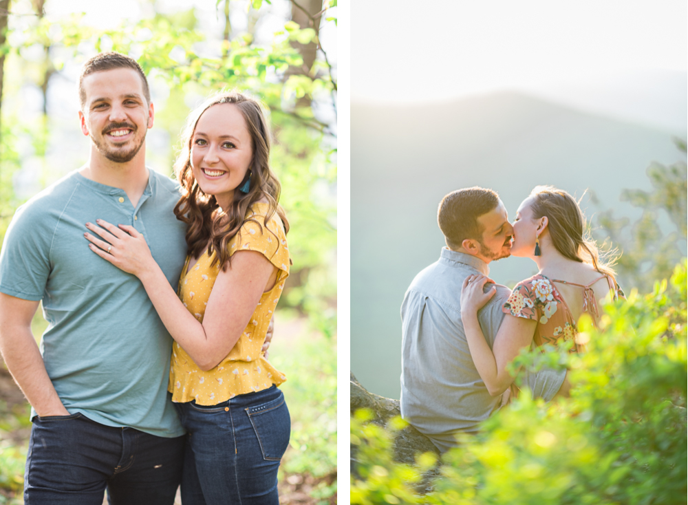 Joyful Engagement Session at Ravens Roost Overlook - Hunter and Sarah Photography