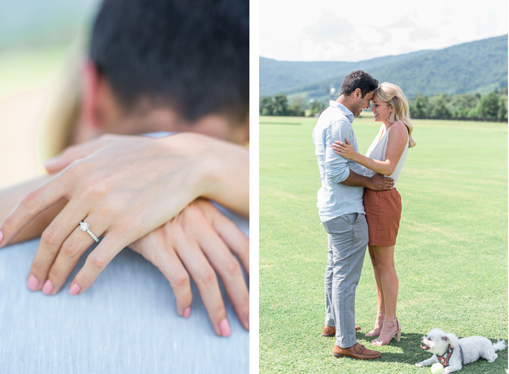 Surprise Engagement at King Family Vineyards - Hunter and Sarah Photography