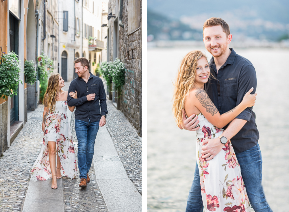 European Engagement Session in Lake Como Italy - Hunter and Sarah Photography