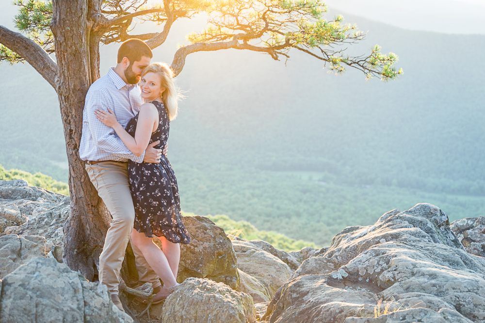 Sunset Engagement Session at Raven's Roost Overlook - Hunter and Sarah Photography