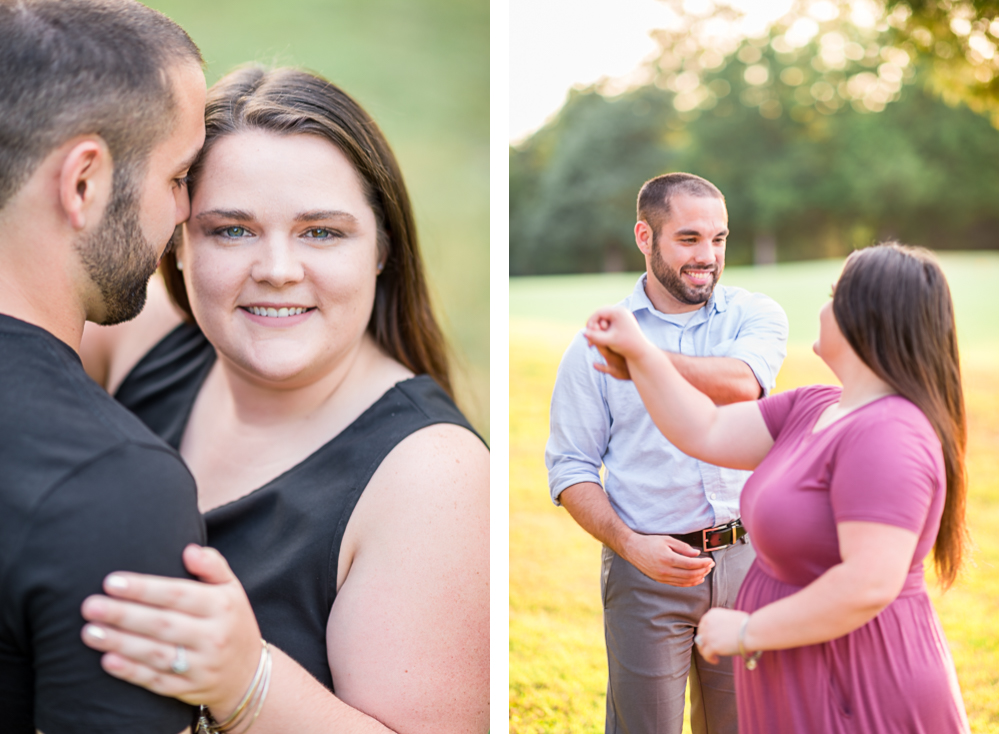 Flowery Sunset Engagement Session in Charlottesville, VA - Hunter and Sarah Photography