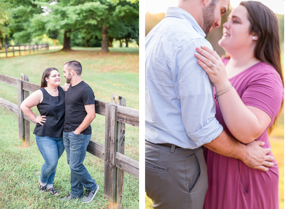 Flowery Sunset Engagement Session in Charlottesville, VA - Hunter and Sarah Photography
