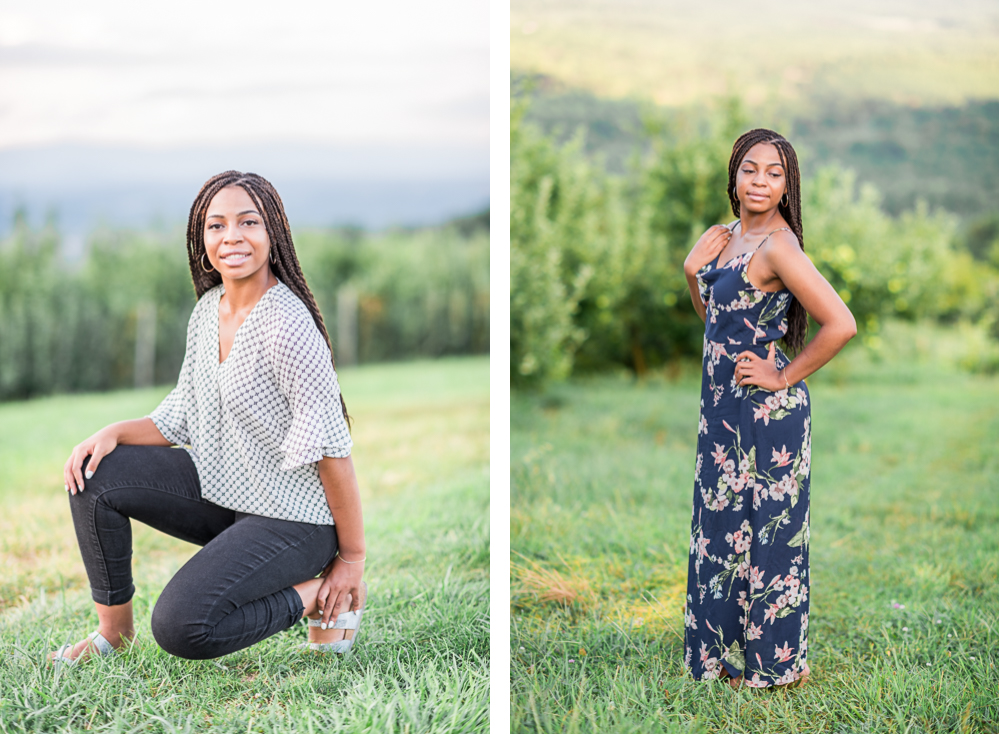High School Senior Photoshoot at Carter Mountain Apple Orchard - Hunter and Sarah Photography