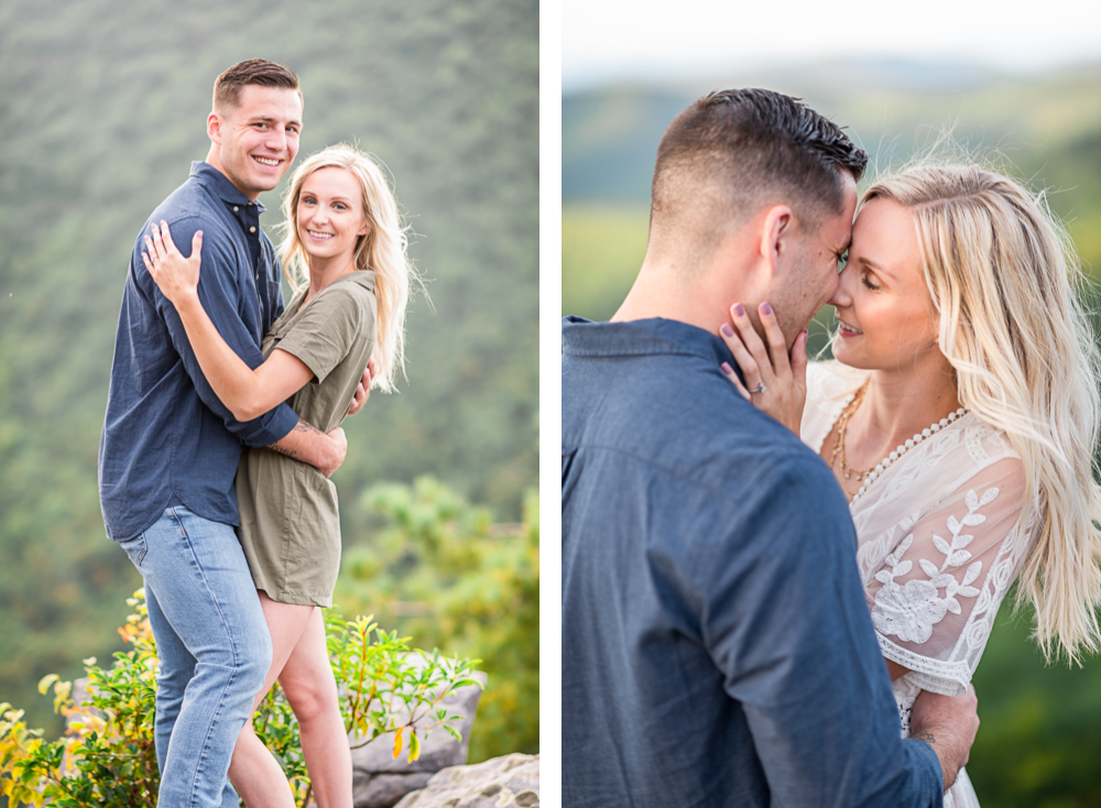 Summertime Engagement Session on the Skyline Drive - Hunter and Sarah Photography