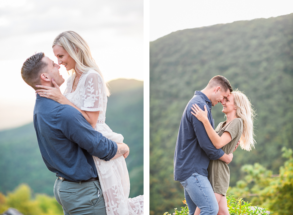 Summertime Engagement Session on the Skyline Drive - Hunter and Sarah Photography