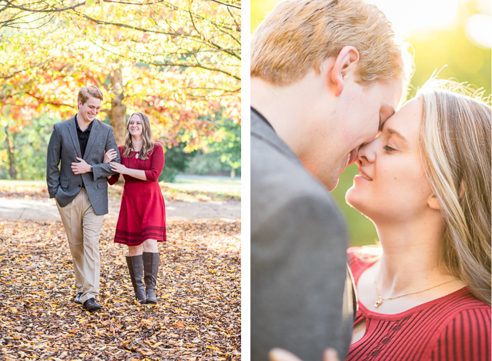Fall Engagement Session at the Trails at Monticello - Hunter and Sarah Photography