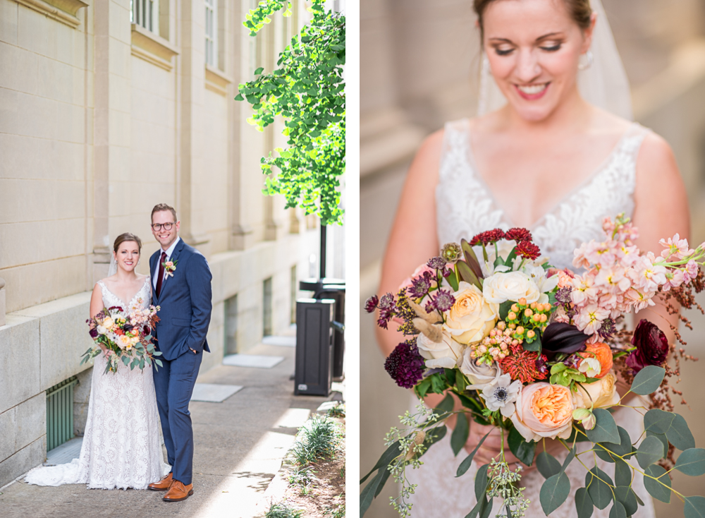 Urban Fall Weddings in Downtown Charlottesville, Virginia - Hunter and Sarah Photography
