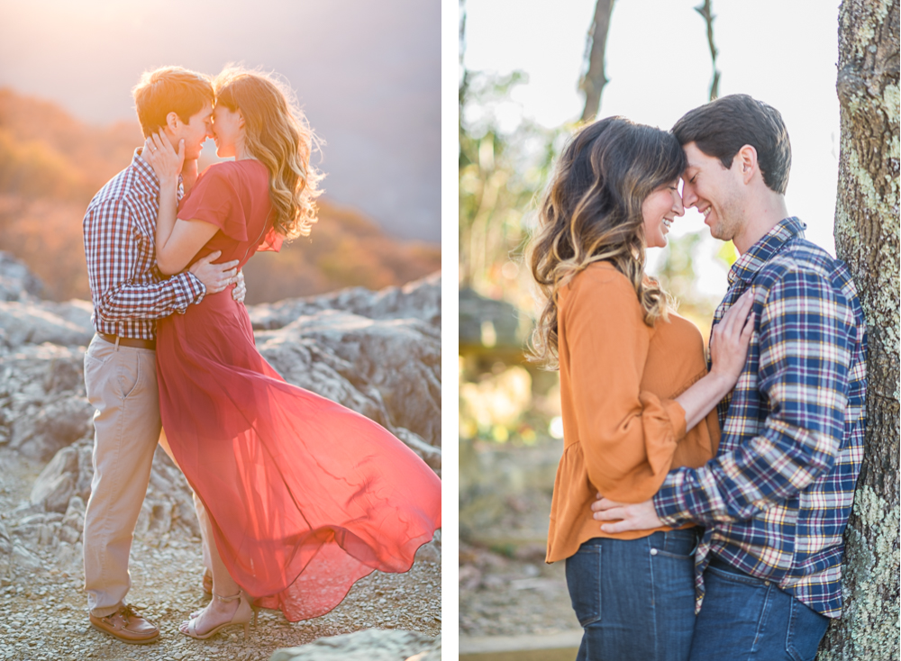 Fall Engagement at Raven's Roost Overlook, Skyline Drive - Hunter and Sarah Photography