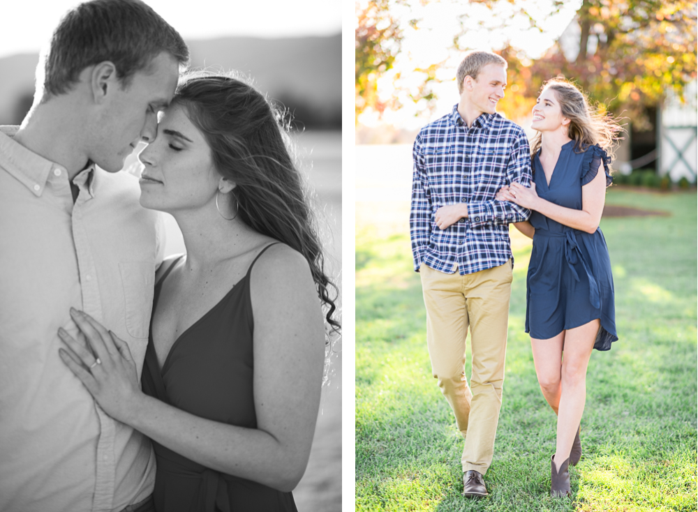 Sunset Engagement Session at King Family Vineyards - Hunter and Sarah Photography