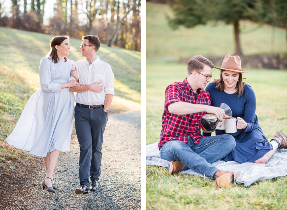 Lifestyle Engagement Session at Boar's Head Resort in Charlottesville, VA - Hunter and Sarah Photography