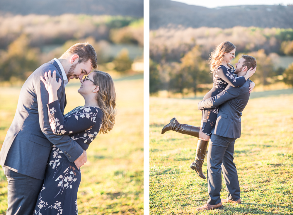 Winter Engagement Session at James Monroe's Highland - Hunter and Sarah Photography