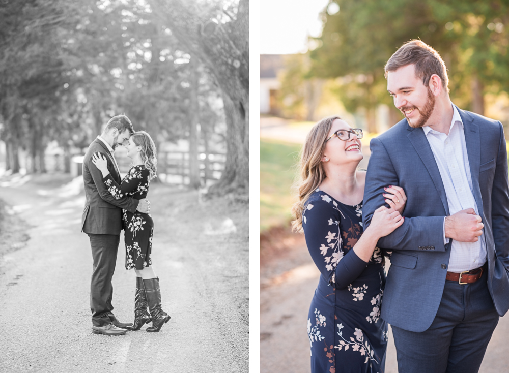 Winter Engagement Session at James Monroe's Highland - Hunter and Sarah Photography