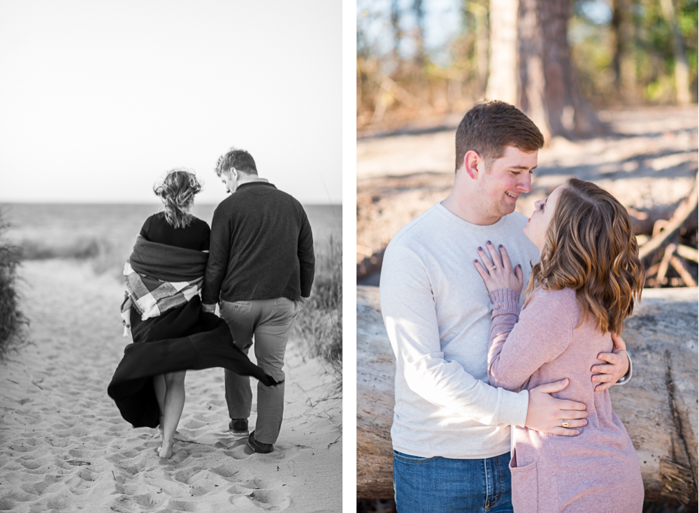 Casual Virginia Beach Engagement Session at First Landing State Park - Hunter and Sarah Photography