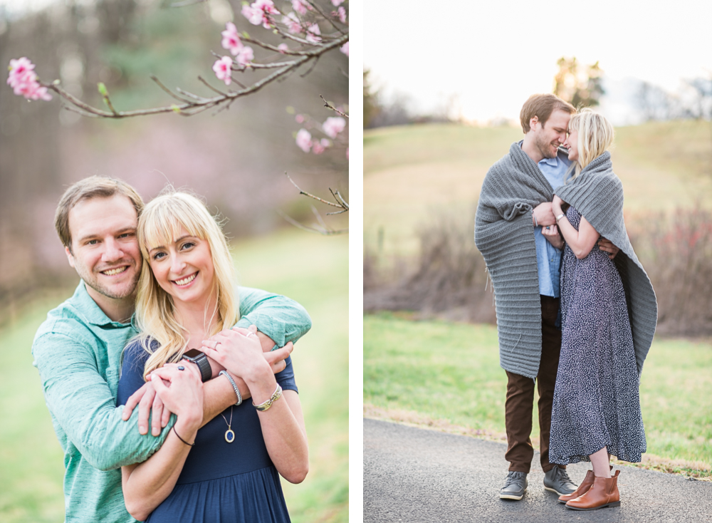 Floral Spring Engagement Session in Charlottesville Virginia - Hunter and Sarah Photography
