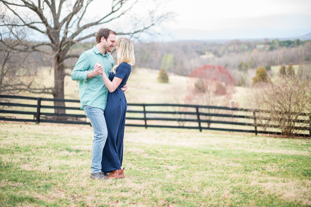 Floral Spring Engagement Session in Charlottesville Virginia - Hunter and Sarah Photography