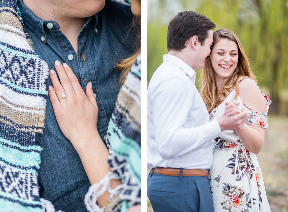Romantic Overcast Engagement Session at Barboursville Vineyards - Hunter and Sarah Photography