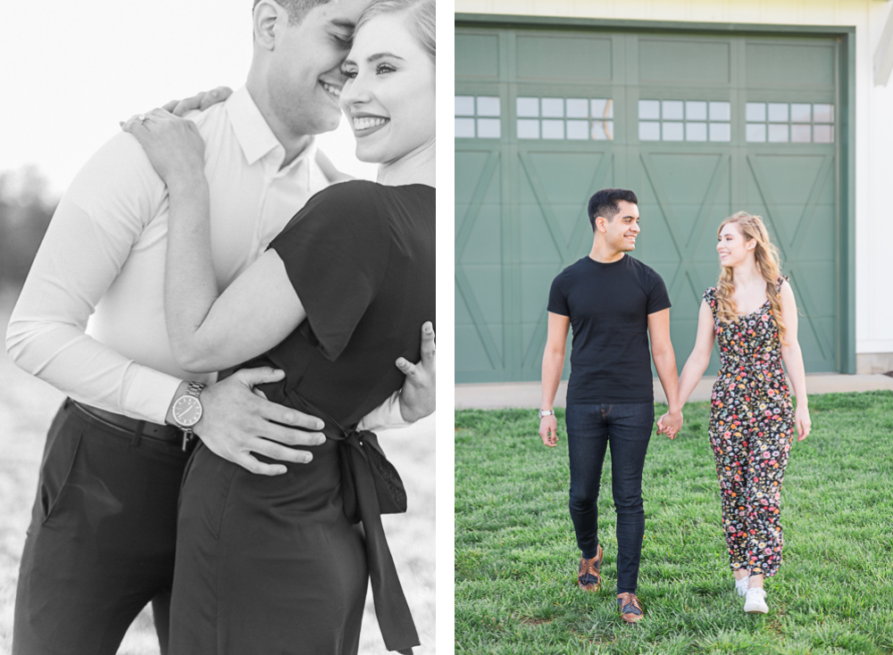 Spring Engagement Session for NYC Couple at the Barn at Edgewood - Hunter and Sarah Photography