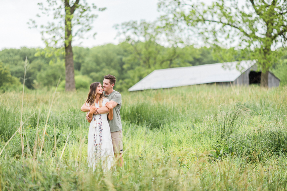 Dreamy Overcast Engagement Session at the Market at Grelen - Hunter and Sarah Photography