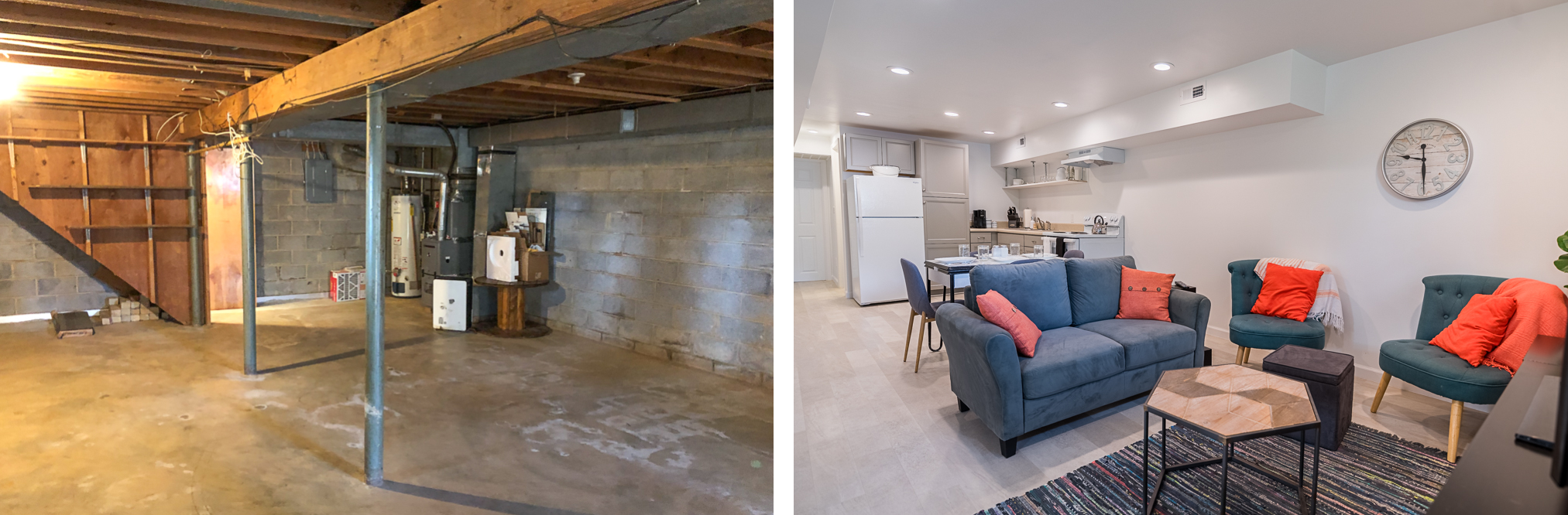 How We Renovated Our Basement into an AirBnB Apartment - Hunter and Sarah Photography