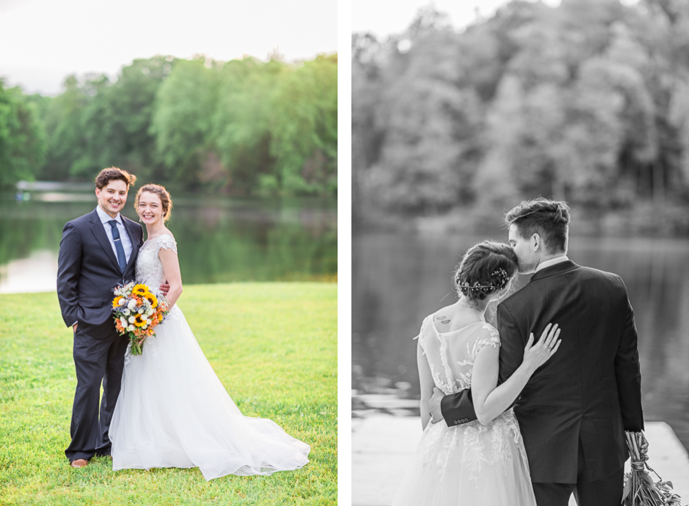 Intimate COVID-19 Elopement at Beaver Creek Reservoir Park in Charlottesville - Hunter and Sarah Photography