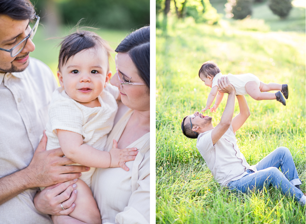 Sunset Family Session at Boar's Head Resort in Charlottesville - Hunter and Sarah Photography