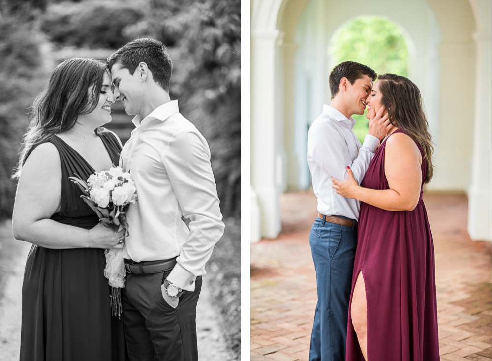Romantic UVA Engagement Session on the Lawn in Charlottesville - Hunter and Sarah Photography