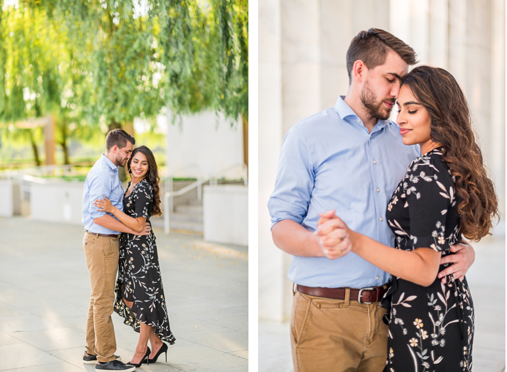 Sunset Engagement Session on the National Mall in Washington, DC - Hunter and Sarah Photography