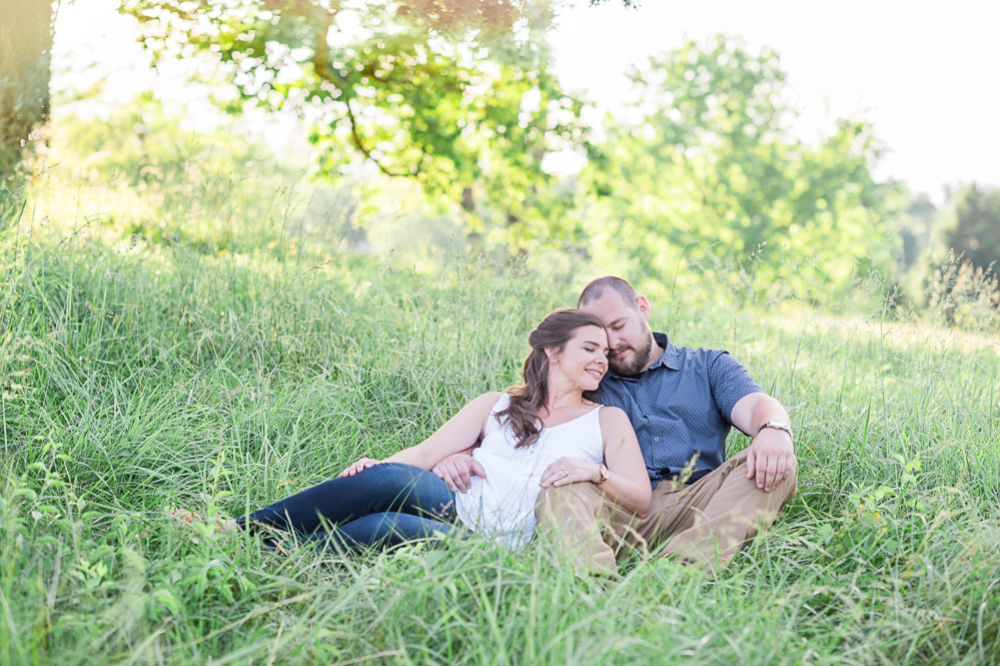 Sunset Summer Engagement Photographer in Charlottesville - Hunter and Sarah Photography