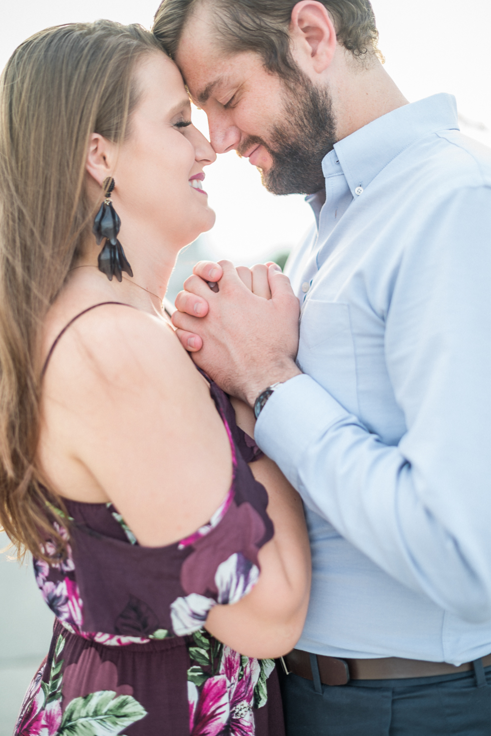 Urban Sunset Engagement Session on Charlottesville's Downtown Mall - Hunter and Sarah Photography