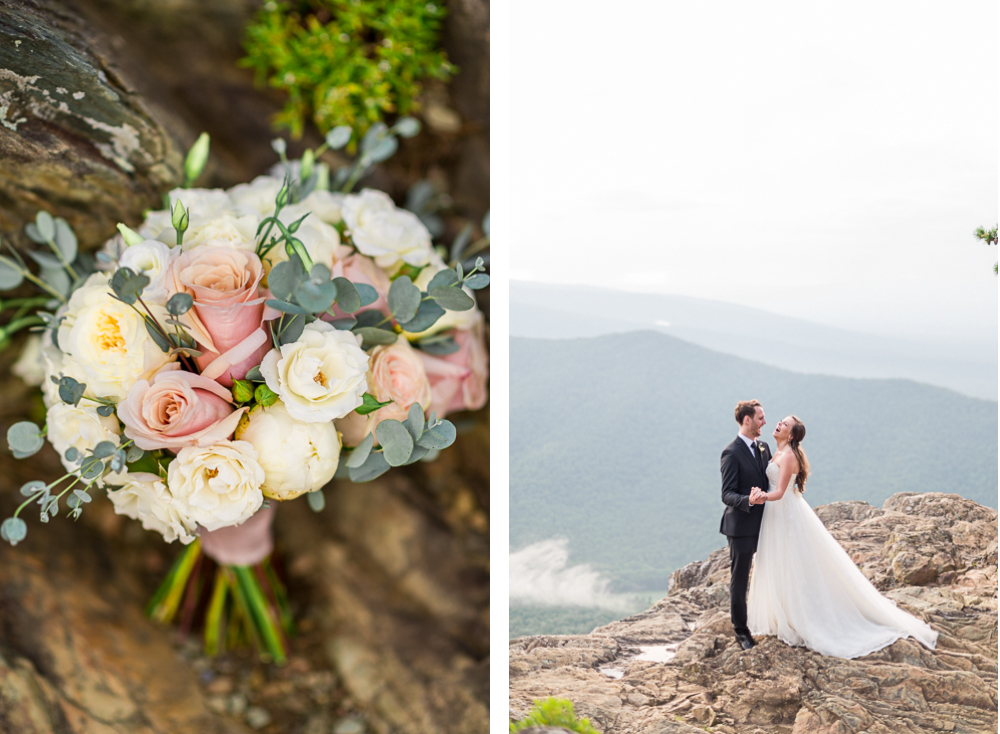 Intimate Micro-Wedding Elopement at Raven's Roost Overlook - Hunter and Sarah Photography