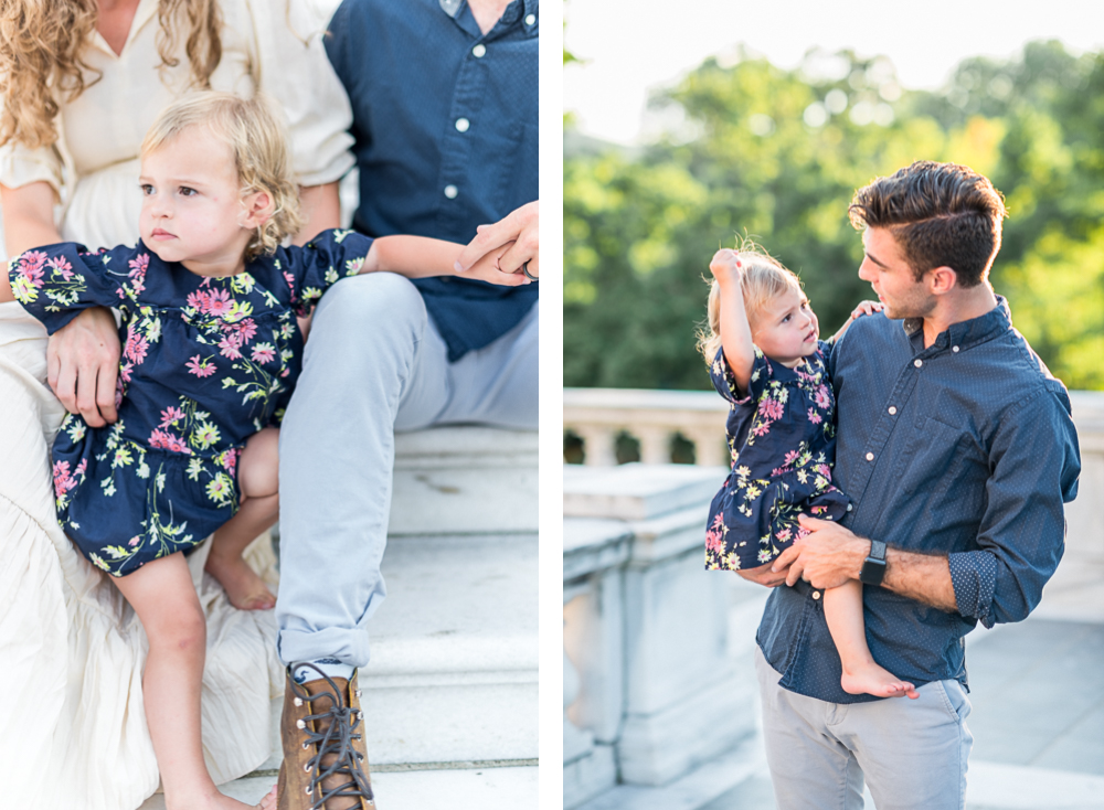 Maternity and Family Session at the Rotunda on UVA's Grounds - Hunter and Sarah Photography