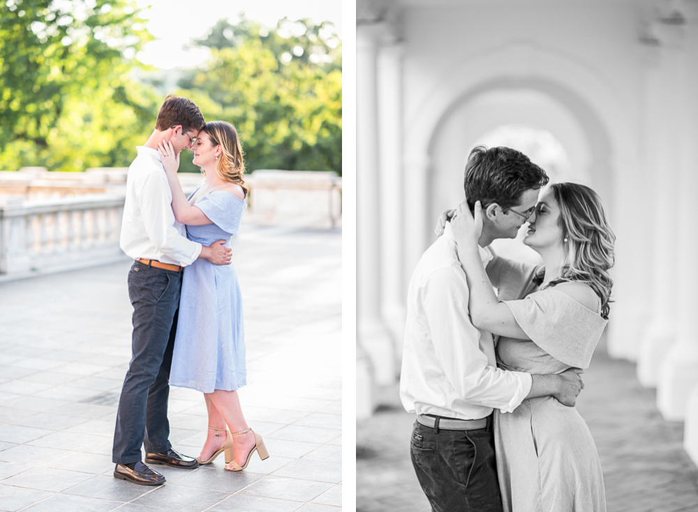 Romantic Summer Engagement Session on UVA's Grounds - Hunter and Sarah Photography