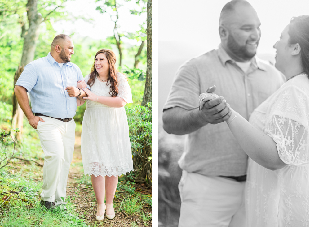 Sunset Engagement Session at Raven's Roost Overlook - Hunter and Sarah Photography