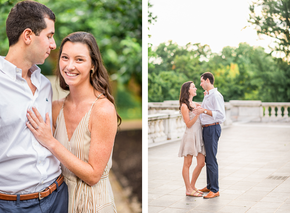Surprise Proposal in the University of Virginia's Hidden Gardens - Hunter and Sarah Photography