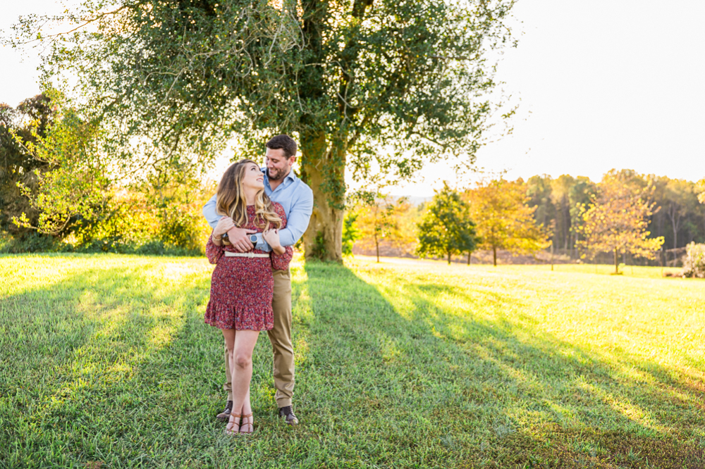 Romantic Golden Hour Engagement Session at The Market at Grelen - Hunter and Sarah Photography