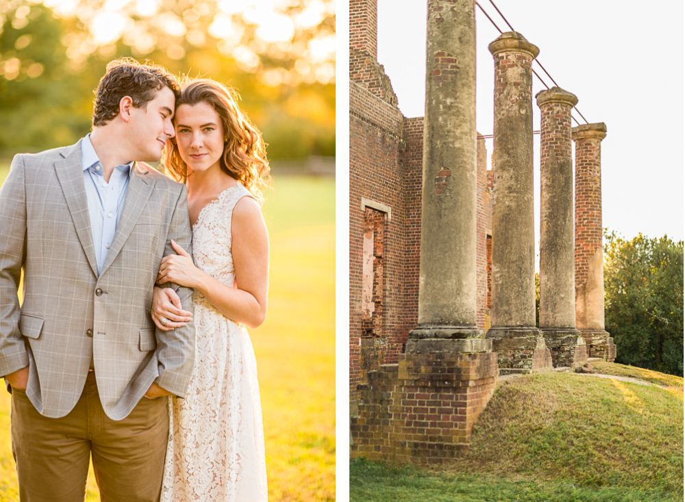 Romantic Sun-Soaked Engagement Session at Barboursville Vineyards - Hunter and Sarah Photography