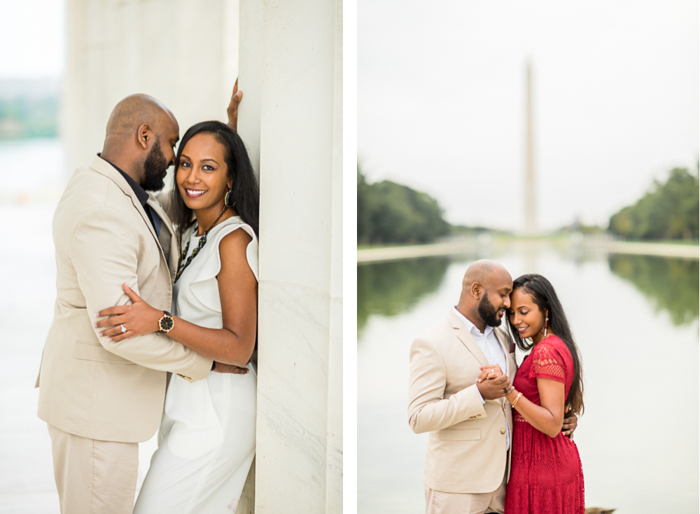 Sunrise National Mall Engagement Session in Washington D.C. - Hunter and Sarah Photography