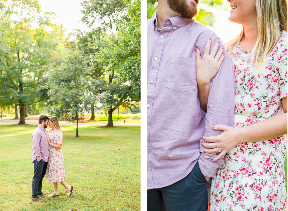 Wildflower Engagement Session at Pen Park in Charlottesville - Hunter and Sarah Photography