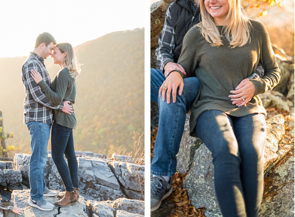Joyful Fall Surprise Proposal at Blackrock Summit - Hunter and Sarah Photography Cover