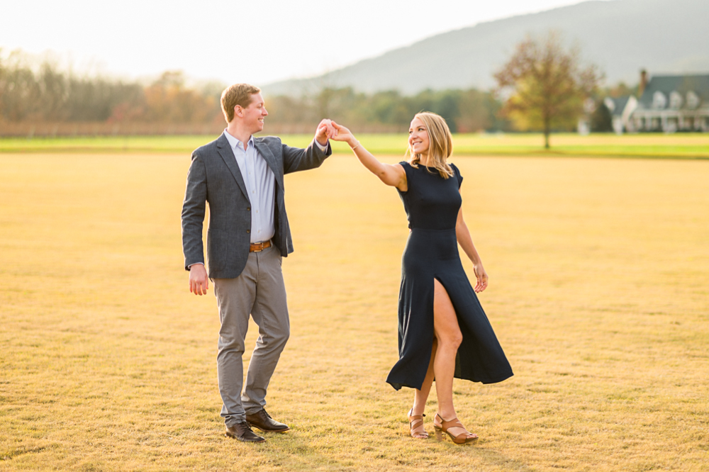 Classic Charlottesville Engagement Session in Belmont and King Family Vineyards - Hunter and Sarah Photography