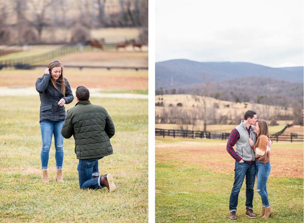 Joyful Winter Proposal at King Family Vineyards - Hunter and Sarah Photography