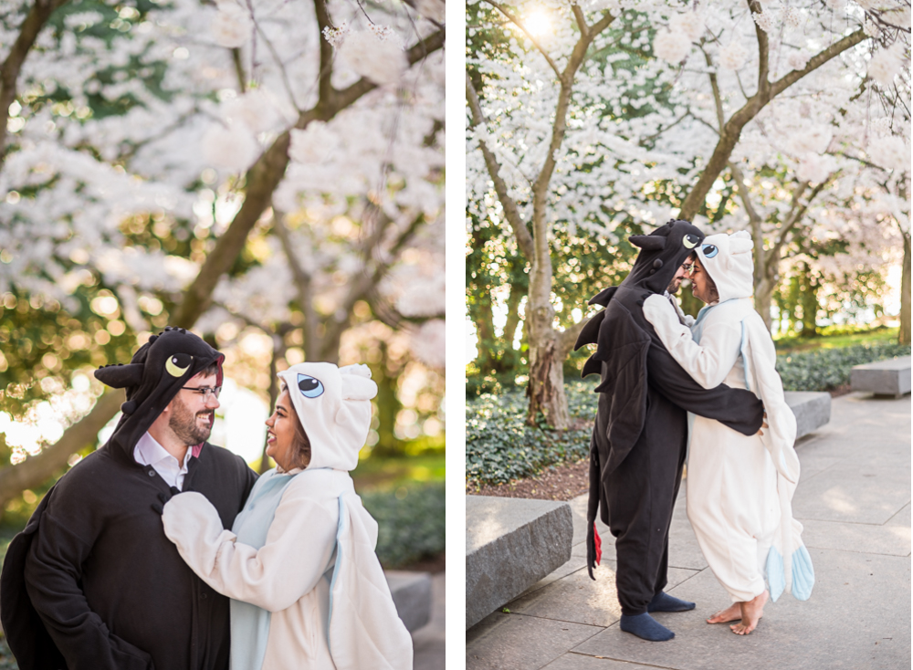 Fun and Quirky Washington, D.C. Cherry Blossom Engagement Session - Hunter and Sarah Photography