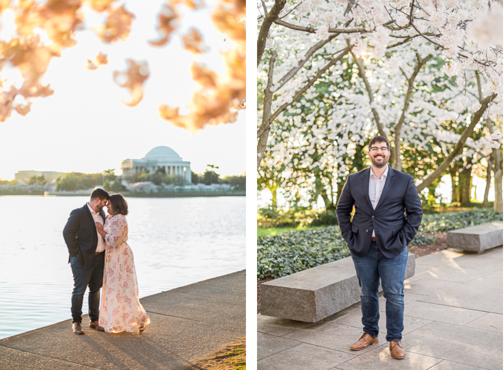 Fun and Quirky Washington, D.C. Cherry Blossom Engagement Session - Hunter and Sarah Photography