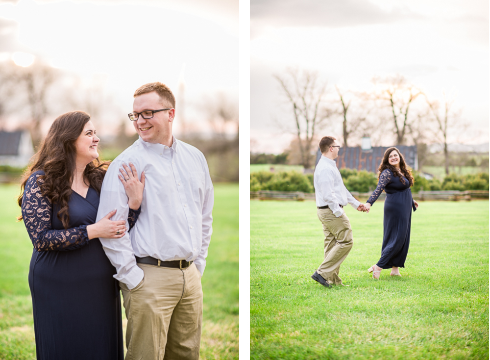 Joyful Spring Engagement Session at Barboursville Ruins - Hunter and Sarah Photography